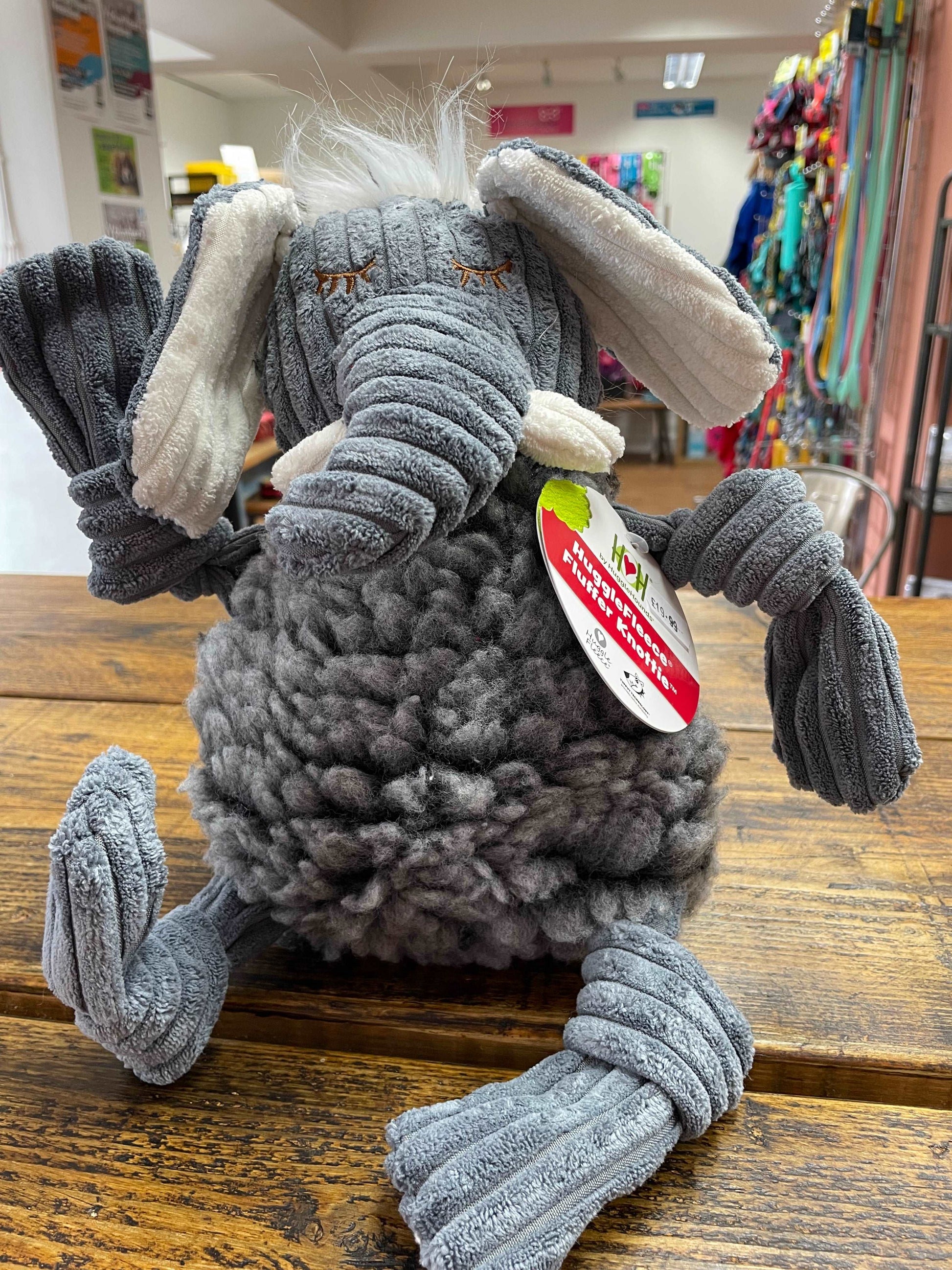 Huggle Fleece Ellamae the Elephant by Huggle Hound