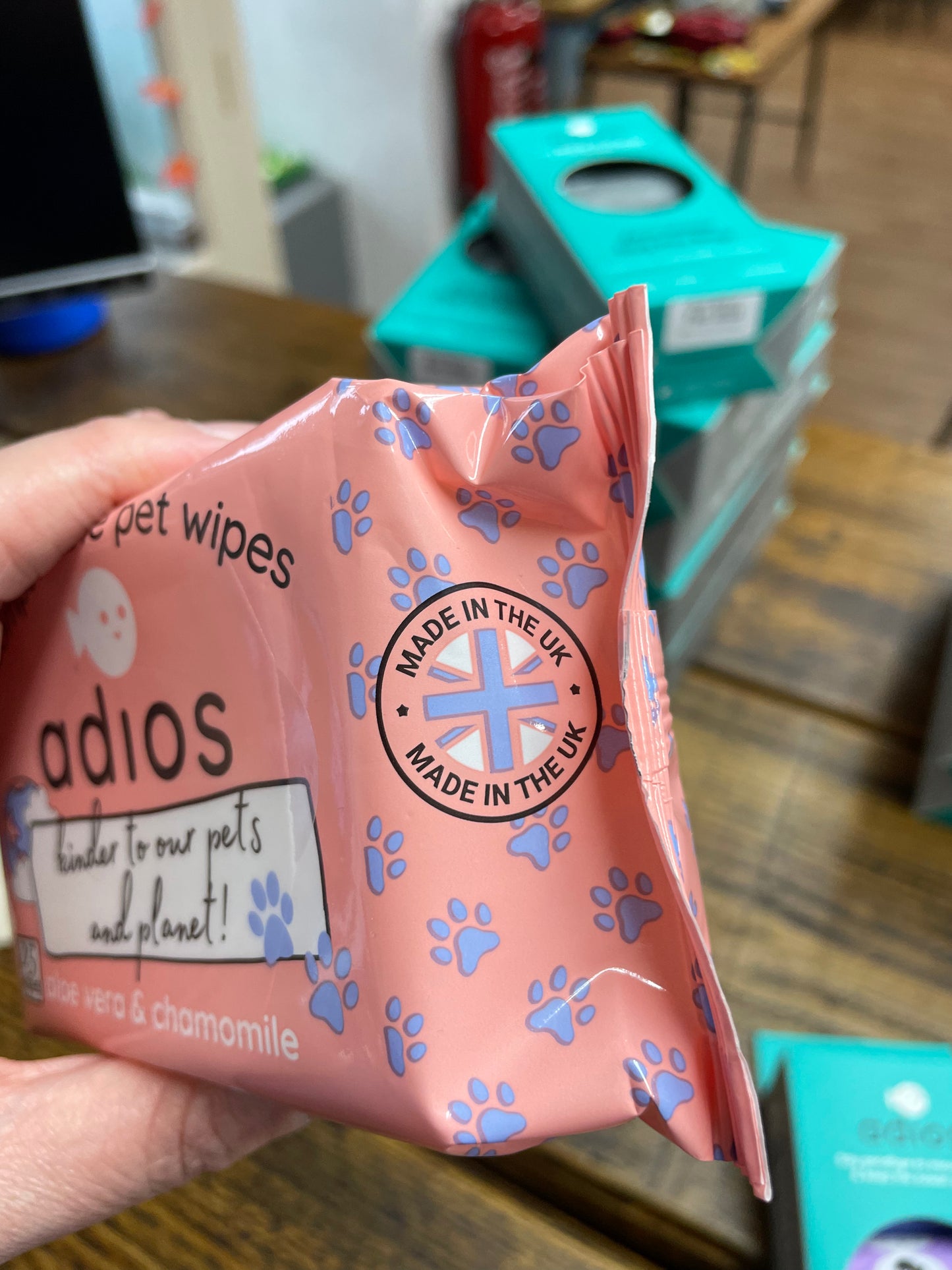 Adios Compostable Pet wipes