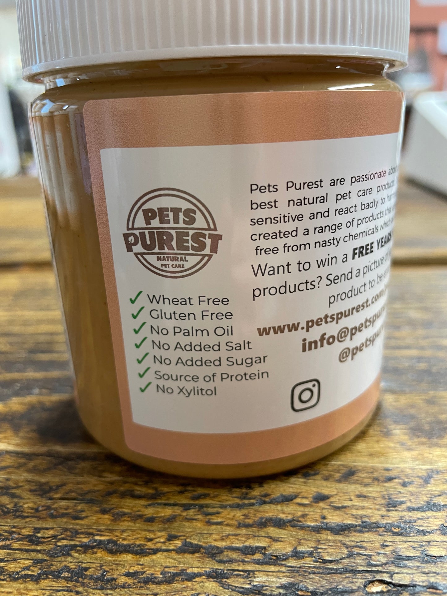 100% Natural Peanut Butter for Dogs By Pets Purest