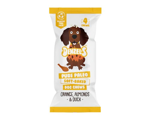 Denzel's Orange, Almond, and Duck Paleo Dog Chew